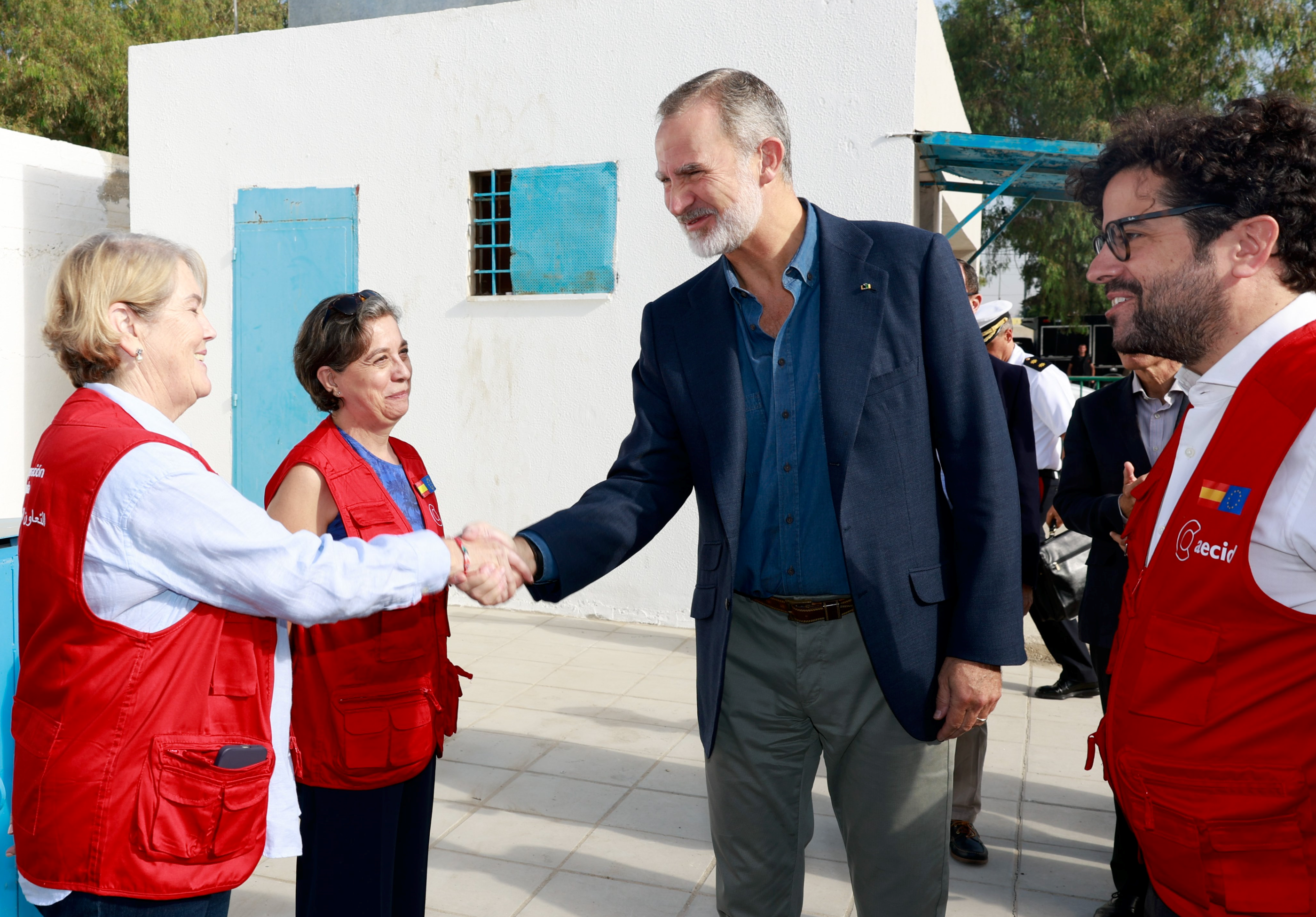 SM el Rey visita al campo de refugiados de Baqa'a en Jordania