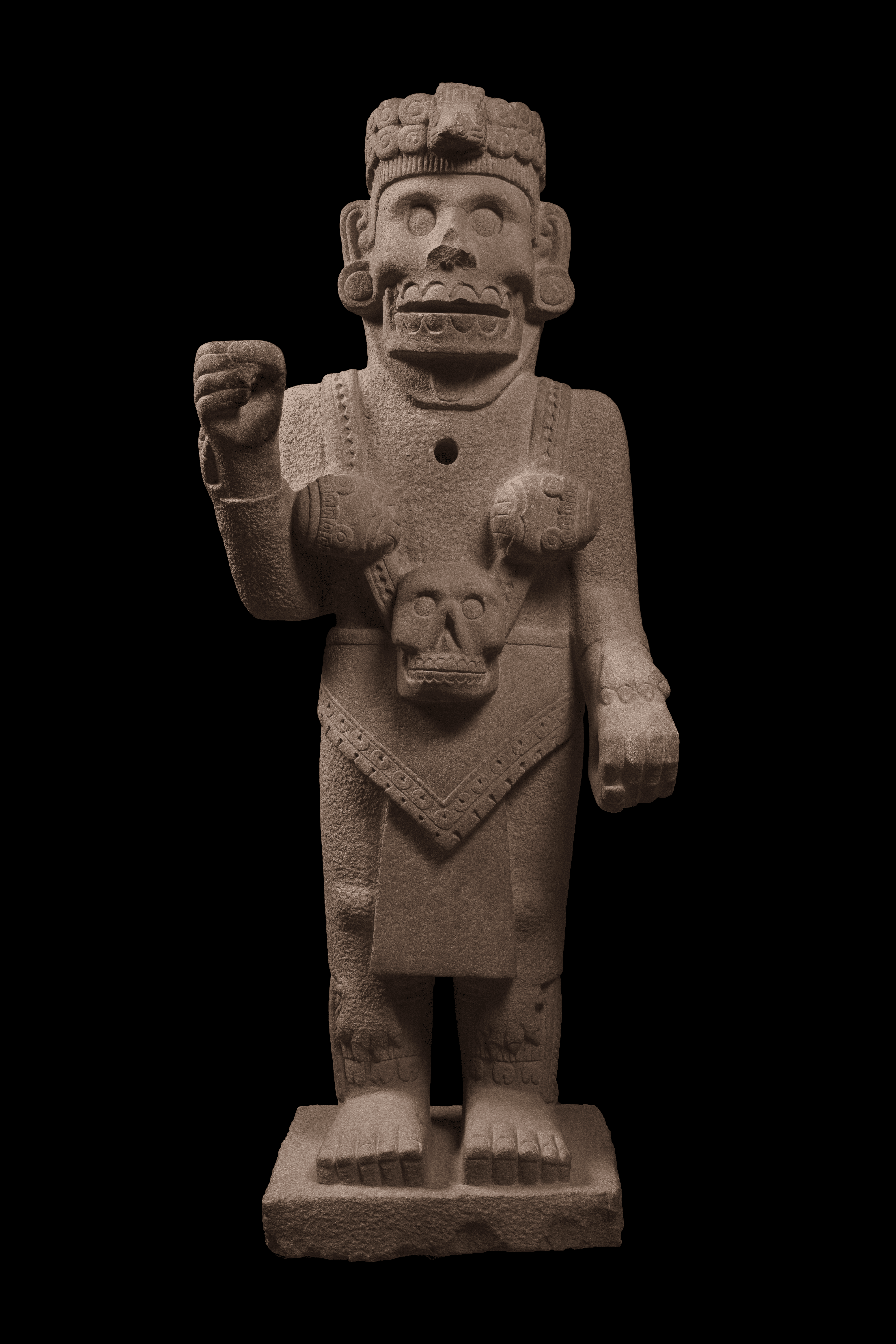 Escultura de guerrera águila