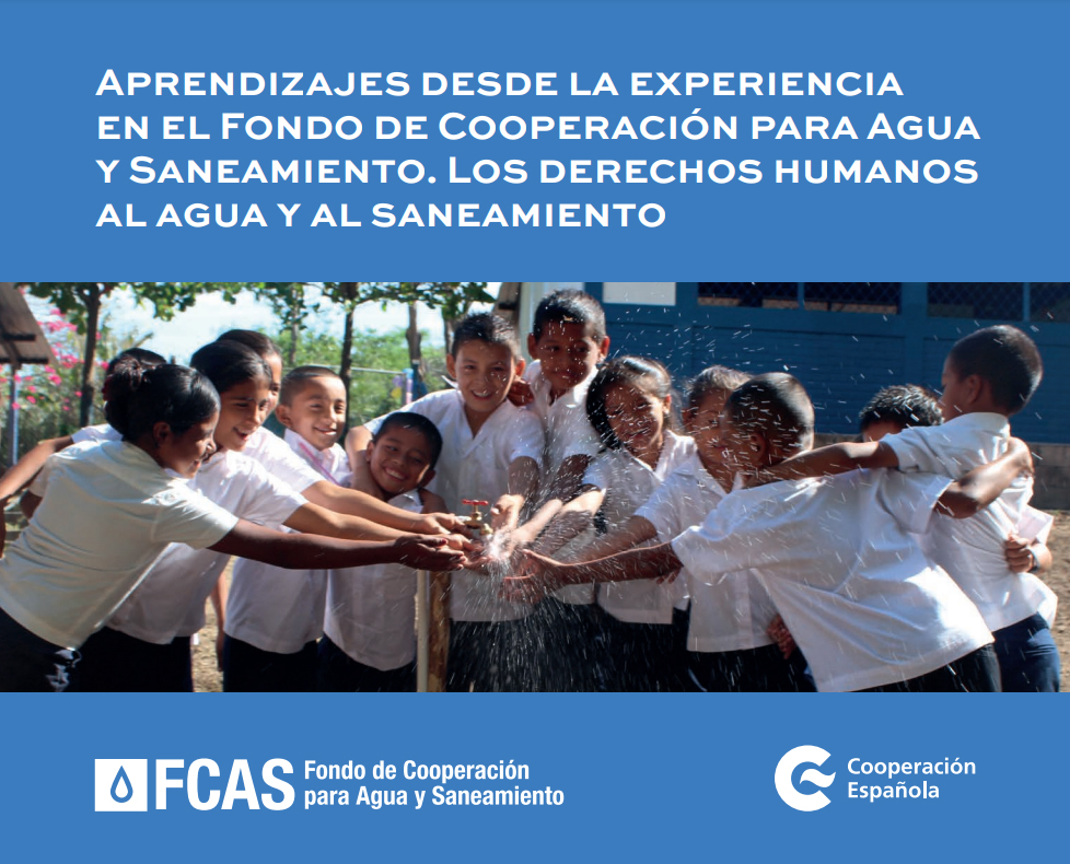 Portada de Aprendizajes en el Fondo de Cooperación para Agua y Saneamiento. Los derechos humanos al agua y al saneamiento (2021)